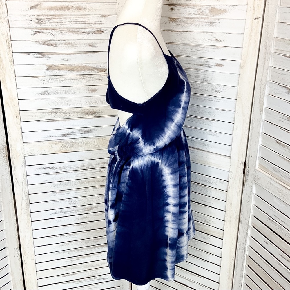 FOREVER 21 | Blue Tie-Dye Open Back Tank Dress - Picture 4 of 7